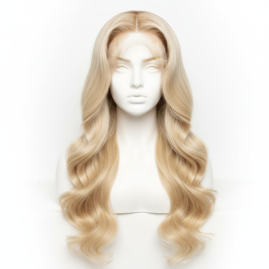 613 Blonde Body Wave Lace Front Wig 30 Inch