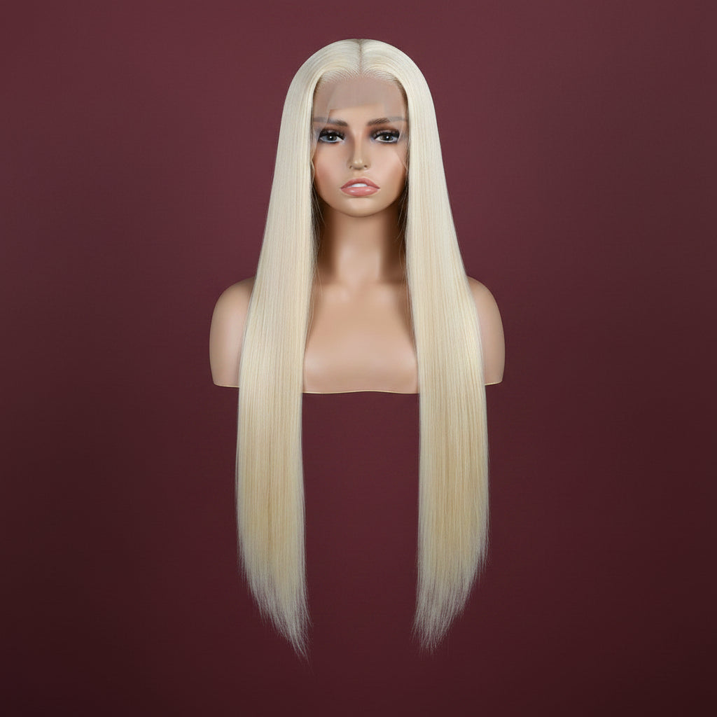 Sunlit Blonde 34" HD Lace Human Hair Wig