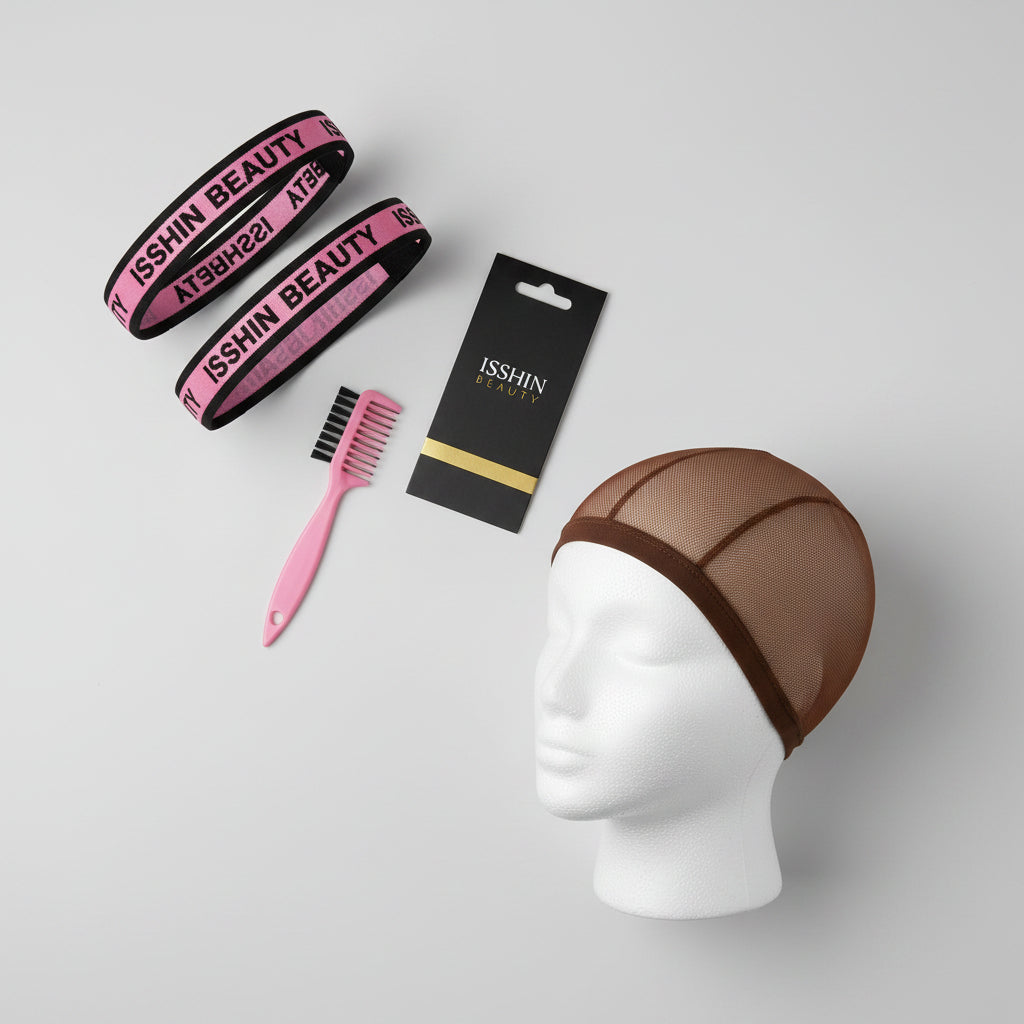 Swiss Lace Wig Grip Cap: Non-Slip, Adjustable with Velcro