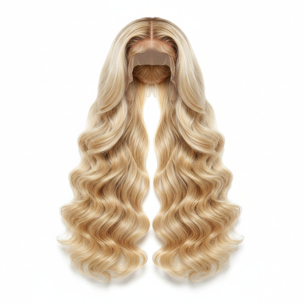 613 13x6 Lace Front Wig Human Hair 200 Density 613 Lace Front Wig Human Hair 32 Inch Body Wave Blonde Wig Human Hair
