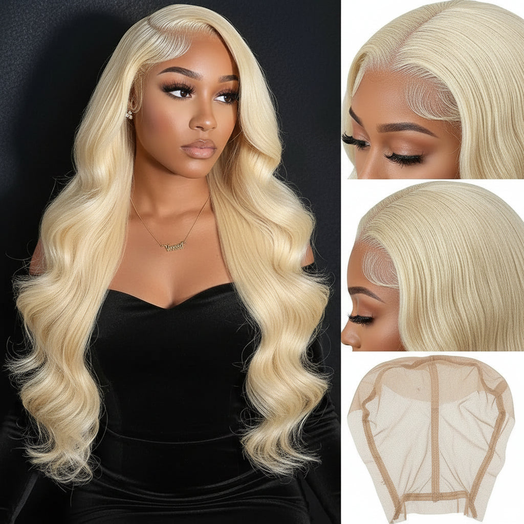 Blonde Wave Luxury Lace Wig 30 Inch 200 Density