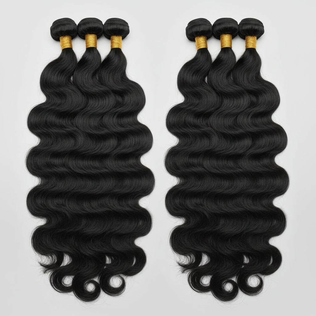 Brazilian Body Wave Virgin Hair Bundles 24" 4-Pack