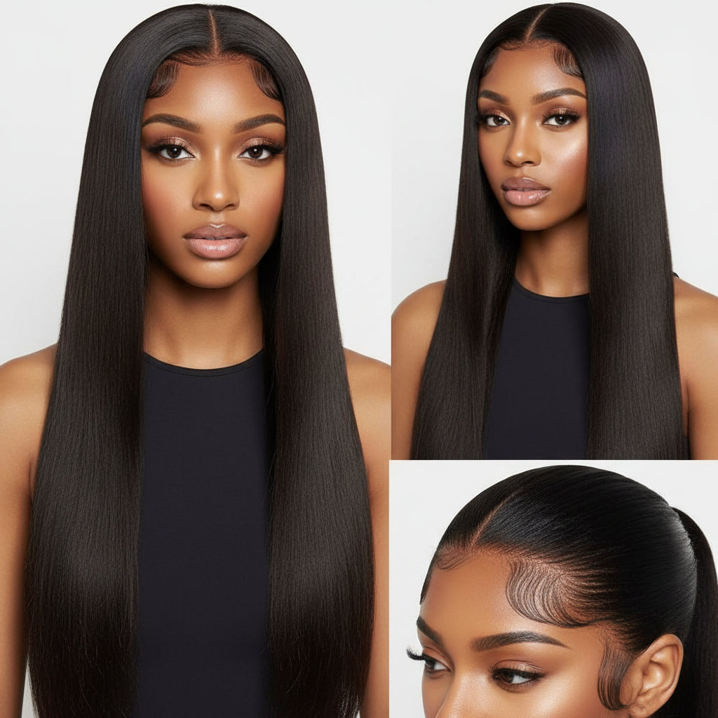 HD Lace Straight Human Hair Wig 32 Inch